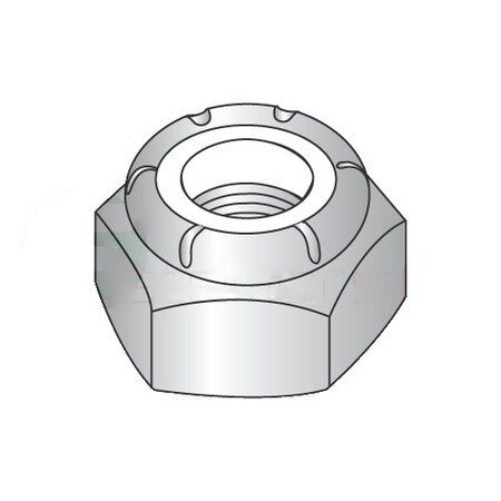 Newport Fasteners Nylon Insert Lock Nut, 7/8"-9, Steel, Zinc Plated, 125 PK NB305454B-125
